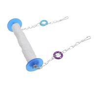 Amosfun Balançoire pour Perroquet en Métal et Plastique Résistante aux Morsures, Simple et Chic pour Attirer L'attention des Oiseaux et Créer Une Ambiance Joyeuse Couleur Aléatoire