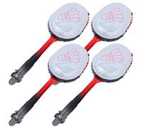 Amosfun Ballons Aluminium Rouge pour Fête Thème Badminton, Lot de 4 Ballons Résistants en Feuille D’aluminium, Décoration Anniversaire Sportive, Articles Fête Joyeux Anniversaire