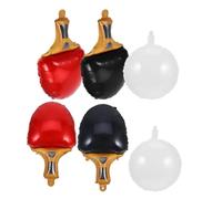 Amosfun Ballons en Aluminium pour Fête Thème du Tennis de Table, Lot de 6 Set de Pièces, Décorations D'anniversaire Sportives, Usage Intérieur et Extérieur