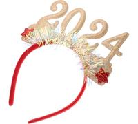 Amosfun Bandeau du Nouvel An Accessoires de Fête Délicats et Compacts pour Portraits et Photos de Groupe pour Carnaval et Cosplay