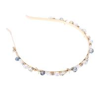Amosfun Bandeau Fins en Alliage Orné de Perles et Coquillages, Bandeau pour Filles et Adolescentes, Accessoire Cheveux Léger et Décoratif pour Mariage, Bal, Fête et Usage Quotidien