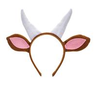 Amosfun Bandeau oreilles de chèvre - Accessoire pour déguisement de cosplay - Pour enfants - Marron