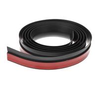 Amosfun Barre de Seuil de Sol Autocollante pour Réparation de Joints et Finition des Bords Maisons en Pvc Noir, Bande de Transition Flexible 2m pour Moquette et Parquet