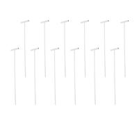 Amosfun Barres de Fer Argentées pour Cage à Oiseaux 12pcs, Système Unidirectionnel Facile à Installer, Accessoires pour Pigeons et Oiseaux de Race