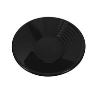 Amosfun Batée à Or en Plastique Noir pour Débutants avec Tamisage Précis et Design à Rainures Profondes pour Prospection Aurifère en Extérieur et Rivières