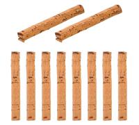Amosfun Bâtonnets de Bois Artisanaux, Flotteur Professionnel 6 MM | Chêne Ultra Léger, Flottabilité Naturelle et Mouvements Précis, pour Eau Douce et Sorties Sportives