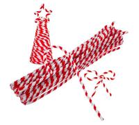 50pcs Cure- Tige Fils Chenille Arbre De Noël Décoration pour Fournitures Artisanat Bricolage DIY Rouge Blanc