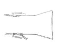 Amosfun Béquille de Vélo Double Jambe 26 Pouces Argenté Support de Vélo Réglable en Métal Robuste Pieds Antidérapants Accessoire Pratique et Bicyclette Remplacement Professionnel Stable