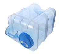 Amosfun Bidon d'eau Portable 15 L Carré Bouchon Étanche, Récipient de Stockage d'eau Réutilisable pour Camping, Maison et Voiture, Seau de Camping Pratique et Solide