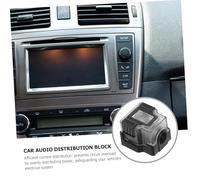 Amosfun Bloc de Distribution Amplificateur Audio Robuste et Durable Répartiteur de Voies pour Système Stéréo Voiture Boîtier Séparateur Alimentation Ampli pour Installation Facile