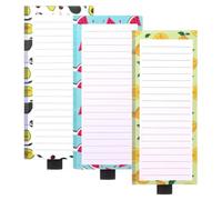 Amosfun Bloc-notes Magnétique Carnet de Liste de Courses pour Réfrigérateur | Papier à Déchirer, Motif Floral Décoratif, Usage Bureau et Tableau Blanc, Style Moderne