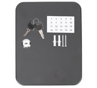 Amosfun Boîte à Clés Murale en Fer Noir 20 Emplacements Armoire de Sécurité pour Gestion des Clés Porte-Cadenas pour Gestion Immobilière Concession Automobile et Atelier de Réparation