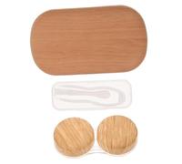 Amosfun Boîte à Lentilles de Contact Boîte Intérieure Séparée et Bâtonnet à Ventouse, Étui Compact pour Entretien et Transport de Lentilles Souples
