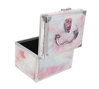 Amosfun Boîte À Outils Portable en Alliage Daluminium Étui De Transport Support De Brosse De Maquillage Bac De Rangement De Voyage pour Étui À Gadgets en Déplacement
