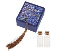 Amosfun BoîTe À Souvenirs BéBé Pour Cheveux De BéBéS Et Dents De Lait - Coffret Diy En Lin Et RéSine Pour Conservation Du Cordon Ombilical Et Souvenirs De Naissance 5.4 X 2.0 X 2.0 Cm