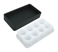 Amosfun Boîte de Mélange en Silicone 80 ML Couvercle, Tasse à Mélanger pour Résine Époxy UV, Outil de Fabrication Artisanale pour Loisirs Créatifs, Accessoire Résine Epoxy pour Moulage