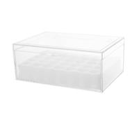 Amosfun Boîte de Rangement Médicale avec Couvercle Conteneur Transparent Lumière pour Médicaments Boîte Carrée Polyvalente pour Extérieur Organisateur Pratique et Sécurisé