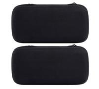 Amosfun Boîte de Rangement pour Microphone Eva Noire 2pcs Doublure Antichoc et Manuel D'instructions, Étui Portable pour Voyage et Usage Professionnel