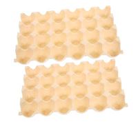 Amosfun Boîte de Rangement pour Œufs en Pp, Lot de 2, Empilable, Compacte, Grille et Rainures, pour Réfrigérateur, Protège les Œufs