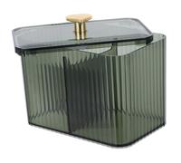 Amosfun Boîte De Rangement Transparent pour Disques Démaquillants Rouges à Lèvres Et Petits Objets Conteneur De Voyage pour Salle De Bain Et Vanité