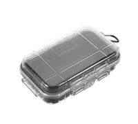 Amosfun Boîte Étanche de Rangement Extérieure, Coque Rigide ABS et Campeurs | Structure Moulée Anti-eau et Poussière, Double Verrouillage Joint Silicone, pour Secours et Appâts
