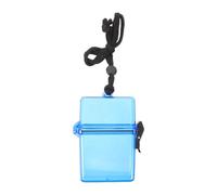 Amosfun Boîte Étanche Gestion D'appareils Photo sous-Marins en Plastique Bleu de Plongée avec Corde et Loquet, Visibilité Claire, Pêche en Plein Air
