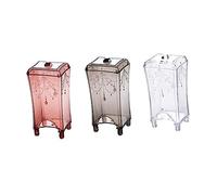 Amosfun Boîte Rangement Coton Démaquillant Transparente Blanche Organisateur Carré pour Cotons Boîte De Stockage pour Salle De Bains Et Maquillage Couvercle Protecteur Et Design Élégant