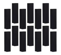 Amosfun Boîtes à Rouge à Lèvres en Papier Noir 50 Pcs 2,5x2,5x10,5 Cm, Emballage Présent pour Gloss, Cosmétiques et Parfums, Étuis Légers et Résistants pour Rangement et Transport