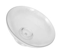 Amosfun Bol à Fruits en Verre Transparent Texture Verticale, Grand Saladier sur Pied Moderne, Bol de Service Décoratif Cuisine et Table, Corbeille Fruit Élégante pour Réception