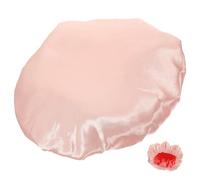 Amosfun Bonnet de Imperméable 3 Couches Doublure Microfibre Absorbante, Grand Bonnet de Séchage des Cheveux Réutilisable pour Femmes, Accessoire Essentiel Soins Capillaires Salle de Bain,