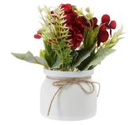 Amosfun Bonsaï Artificiel en Pot Rosier Artificiel Décoration D'intérieur Fleurs