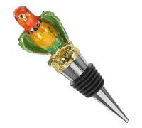 Amosfun Bouchon de Vin Réutilisable en Métal Joint Étanche Bouchon de Bouteille de Perroquet Doré Accessoire pour Conservation de Vin Maison de Fête