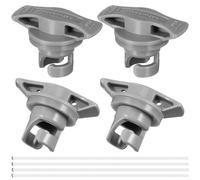 Amosfun Bouchons de Valve D’air Spirale pour Bateau Gonflable 8 Trous, Lot de 4 Cache-valves en PVC Étanches, Compatibles Kayak, Canoë et Planche à Pagaie, Accessoires Nautiques