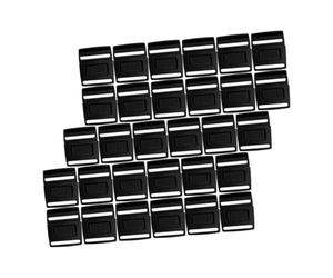 Amosfun Boucle Casquette Plastique 20 Mm Clip Chapeau LéGer Plat Attache RéGlable 100 PièCes Pour Sangles De Casquette Accessoires Pratiques