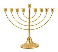 Amosfun Bougeoir De Hanoukka 9 Branches Arbre De Vie De Hanoukka Juive Vintage Chandelier De Jérusalem Ornement De Pièce Maîtresse pour Décoration De Fête De