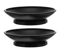 Amosfun Bougeoir Vintage en Fer Forgé avec Pique De SéCurité Support Bougie Pilier pour Cire Ou LED Bougeoirs Festifs Et DéCoration De Mariage ÉLéGante pour Table Et Salon 4.76 * 4.76 * 1.18In