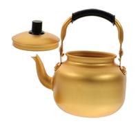 Amosfun Bouilloire Petite Alliage Aluminium avec Poignée Anti-brûlure Bouilloire à Eau Légère pour Réchaud et Thé et Facile à Nettoyer