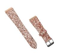 Amosfun Bracelet de Montre en Cuir Pu à Paillettes Rose Doré Compatible / 2//Se, Ajustable, Délicat et Confortable pour Soirées, Travail et Voyages