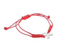 Amosfun Bracelet de Sensibilisation en Fil Rouge Tissé la Main, Bracelet D’identification Médicale pour Femmes, Ajustable, Polyester Doux, Accessoire Santé Quotidien et Présent Femme