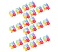 Amosfun Bracelets Luau et Colliers de Fleurs Hawaïens Lot de 10 Paires Confection Artisanale Adaptés aux Événements Spéciaux et Plages