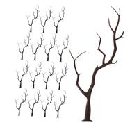 Amosfun Branches de Cerf Décoratives de Noël 16 Pièces, Accessoires Légers en Résine et Plastique, Décorations Artisanales pour Fêtes, Déguisements et Photos Festives