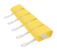 Amosfun Brassard de Capitaine de Football en Nylon Ajustable 5 Pièces | Badge D’équipe pour Matchs de Football, Léger et Portable, Fermeture Rapide, Usage Sport Collectif