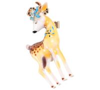 Amosfun Broche Cerf Animalière en Alliage Jaune, Épingle Décorative pour Vêtements et Paquet à Dos Femme Festival et Quotidien