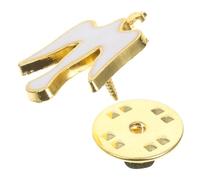 Amosfun Broche Colombe Épingle Plaquée Or Accessoire Chrétien pour Cérémonies Religieuses et Commémorations Bijou Spirituel Résistant