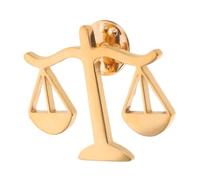 Amosfun Broche Dorée en Alliage pour Professionnels du Droit et Juges
