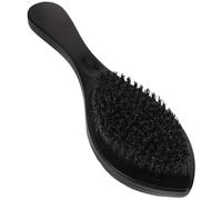 Amosfun Brosse à Barbe pour Hommes Poils de Sanglier, Manche en Bois Naturel, Compacte et Portable, pour Entretien, Coiffage et Démêlage de Moustache, Usage Quotidien et Voyage