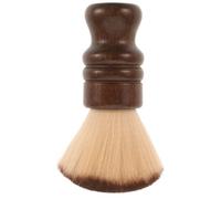 Amosfun Brosse Cou du Barbier en Bois de Bambou, Plumeau de Coiffure Doux Résistant aux Dommages, pour Usage Personnel et Salons de Coiffure