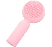 Amosfun Brosse Faciale en Silicone Double-face pour Gommage Exfoliant, Facile à Transporter, Visage, Usage à Domicile Voyage, Couleur Rose