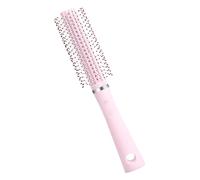 Amosfun Brosse Ronde Coiffante Petite pour Femmes Picots Doux Anti-statique, Brushing et Volume, Compatible Sèche-cheveux, Brosse à Cheveux de Voyage, Cheveux Fins et Bouclés