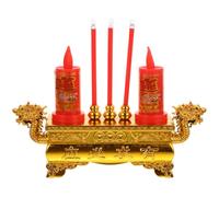 Amosfun Brûleur de Parfum Électronique LED 5x5x6 Pouces en Plastique Robuste pour Temple et Bureau Culte Bouddhiste sans Pollution